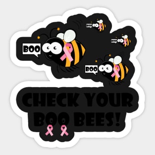 Check Your Boo Bees Sticker